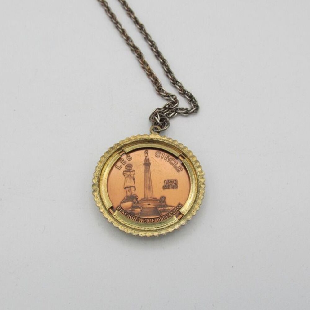 ELKS KREWE New Orleans (2) 1979 One 1976 Doubloons on Chain Vintage - Picture 7 of 12